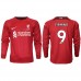 Cheap Liverpool Roberto Firmino #9 Home Football Shirt 2022-23 Long Sleeve